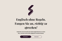 Englischunterricht Keine Regeln - Ultimatives Website-Design