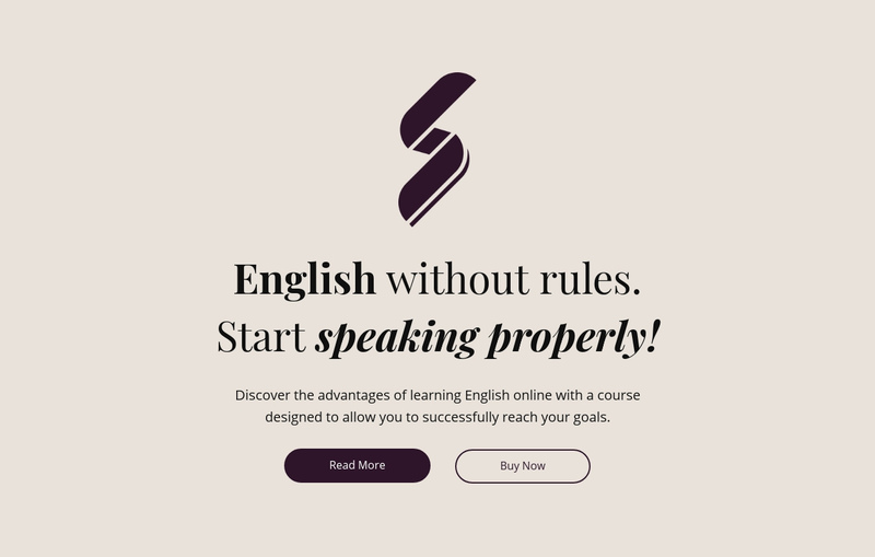 English education no rules Elementor Template Alternative