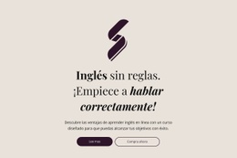 Educación Inglesa Sin Reglas - Plantilla Html De Una Página