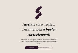 Modèle De Conception Gratuit Pour Enseignement Anglais Sans Règles