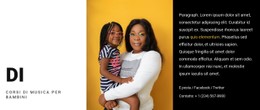 Corsi Di Musica Per Bambini Modello CSS Della Tabella