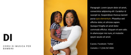 Corsi Di Musica Per Bambini - Modello Di Sito Web Professionale