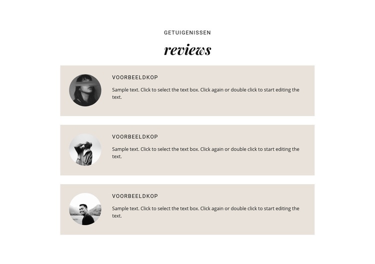 Recensies van zakelijke studenten Sjabloon