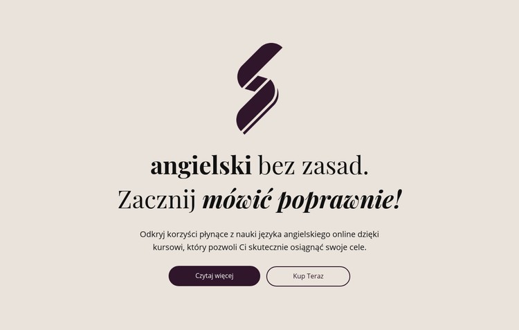 Edukacja angielska bez zasad Szablon CSS