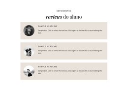 Design De Site Premium Para Avaliações De Estudantes De Negócios