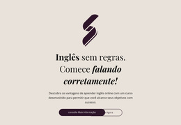 Ensino De Inglês Sem Regras - Tema CSS Gratuito