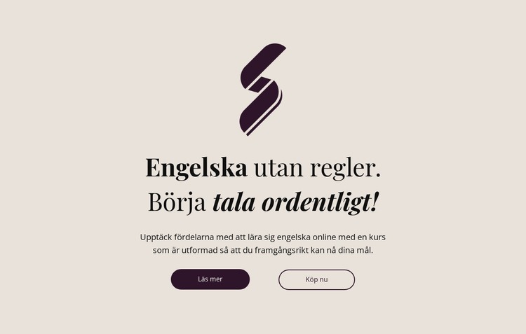 Engelska utbildning inga regler CSS -mall