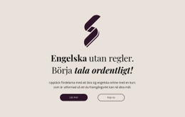 Gratis Designmall För Engelska Utbildning Inga Regler