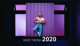 Trendler Renk Ve Tasarım Açılış Sayfası Şablonu