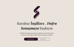 İngilizce Eğitimi Kural Yok Tam Genişlikte Şablon
