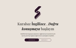 İngilizce Eğitimi Kural Yok Için Ücretsiz Tasarım Şablonu