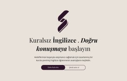 İngilizce Eğitimi Kural Yok - Bir Sayfalık HTML Şablonu