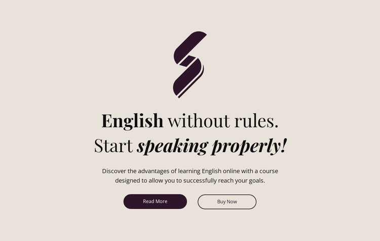 English education no rules Website Design