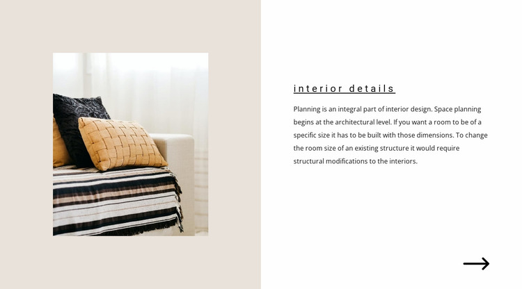 How to decorate the interior Website Mockup