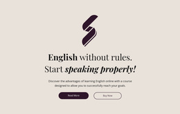 English Education No Rules - Free Css Theme