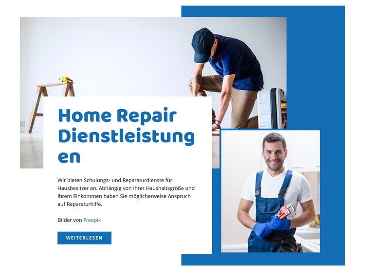  Hausrenovierungsservice Website Builder-Vorlagen