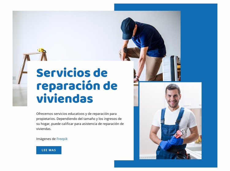  Servicios de renovación de viviendas Creador de sitios web HTML