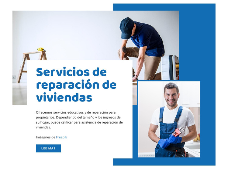  Servicios de renovación de viviendas Plantilla HTML