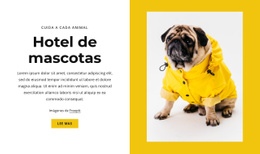 Hotel Para Mascotas Y Animales - Plantilla De Una Página