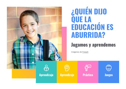 Servicios De La Escuela Primaria - Plantilla De WordPress