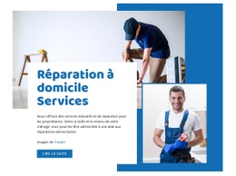 Services De Rénovation Domiciliaire - Modèle D'Une Page Réactif