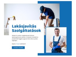 Lakásfelújítási Szolgáltatások Egyszerű CSS-Sablon