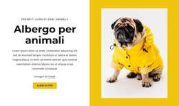 Hotel Per Animali Domestici E Animali - Modello Di Pagina HTML
