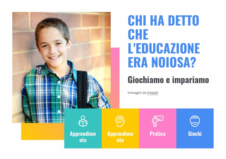 Servizi di scuola elementare Modello Joomla