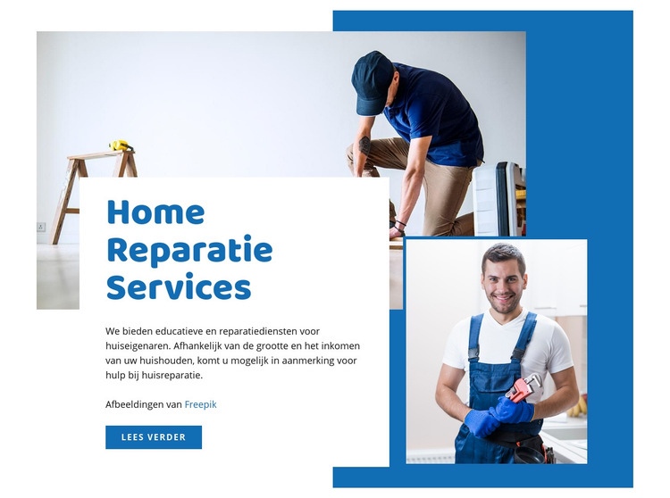  Renovatie van huizen Website Builder-sjablonen