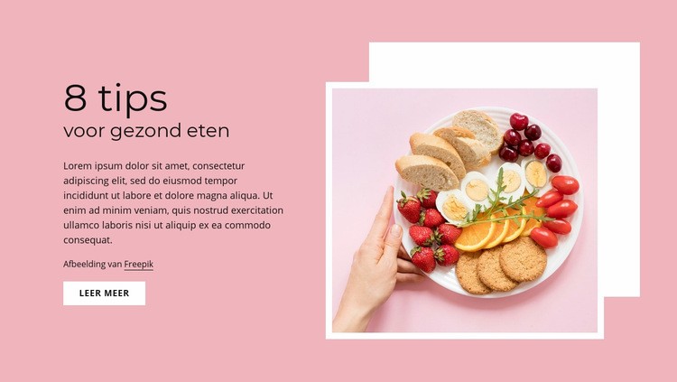 Catering-voedseldiensten Website mockup