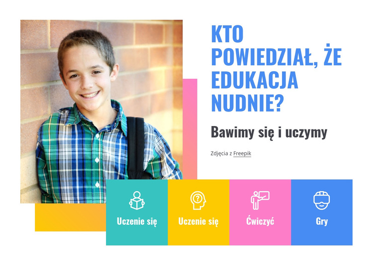 Usługi szkół podstawowych Motyw WordPress