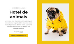 Hotel Para Animais De Estimação - Modelo De Site Simples