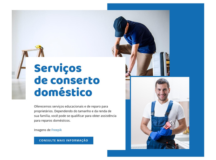  Serviços de renovação de casas Modelo de site