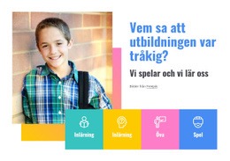 Grundskolans Tjänster - Mall För Webbutveckling