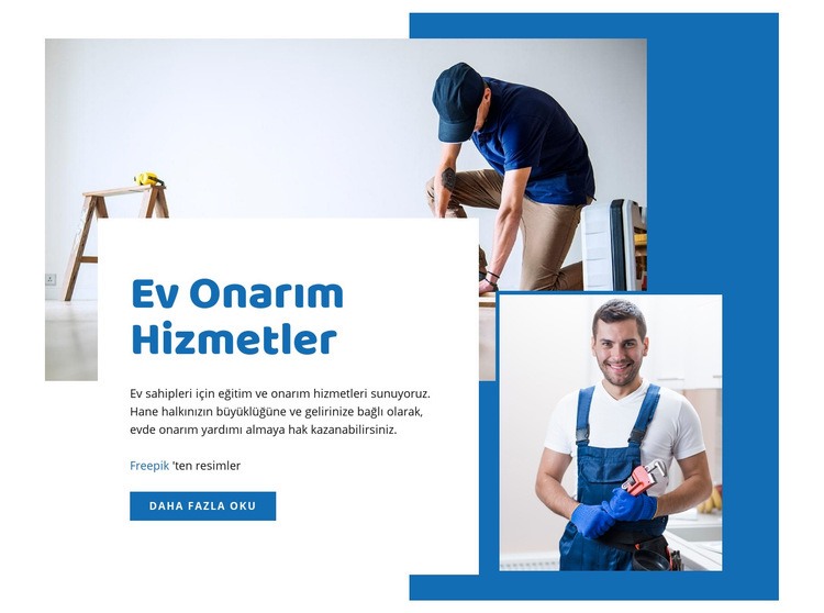  Ev tadilat hizmetleri Web sitesi tasarımı