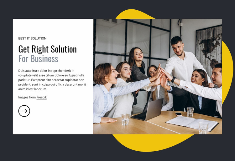 IT solutions for business Website Mockup