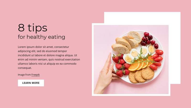 Catering food services Wix Template Alternative