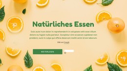 Natürliches Gesundes Essen - Kreativer Mehrzweck-Website-Builder