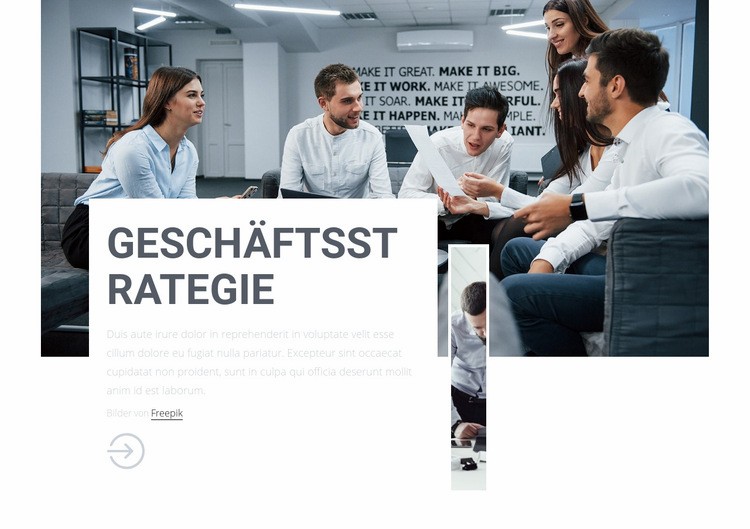 Unternehmensberatungsteam Website design