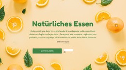 Natürliches Gesundes Essen – Website-Vorlage Herunterladen