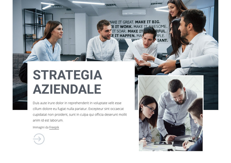 Team di consulenza aziendale Modello HTML