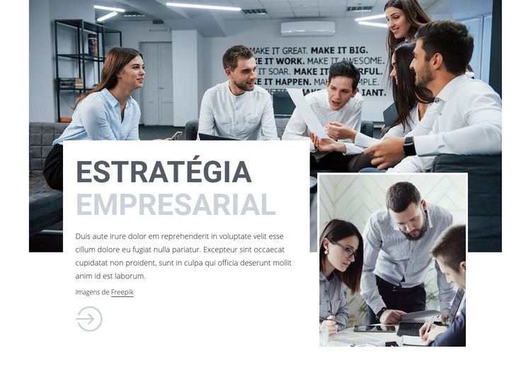 Equipe de consultoria de negócios Landing Page