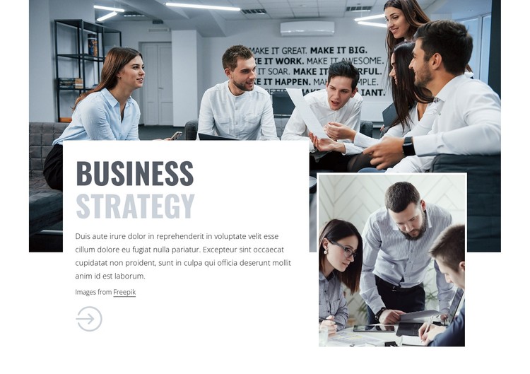 Business consulting team Static Site Generator