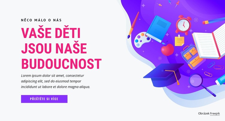 Děti budoucího vzdělávání Šablona CSS