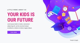 Jövőbeli Oktatás Gyerekek - HTML Builder Online