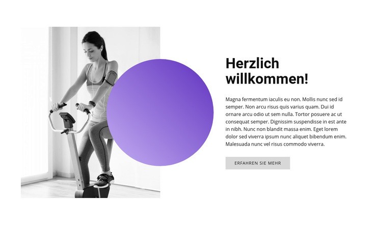 Willkommen im Sportverein Website design