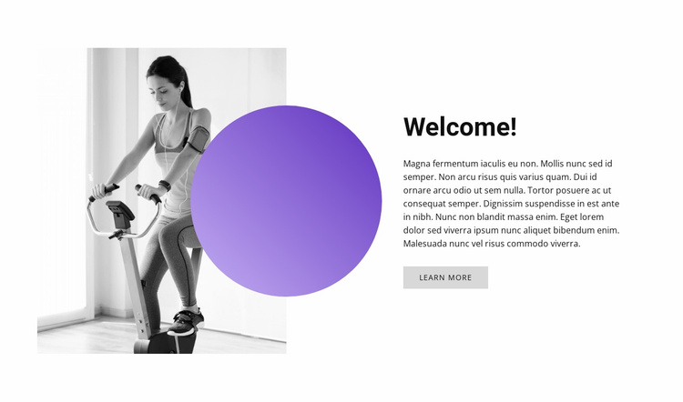 Welcome to sports club Landing Page