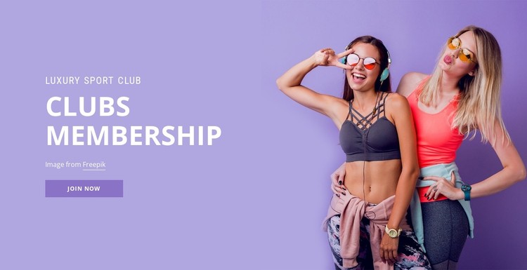 Sport membership club CSS Template