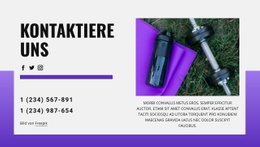 Kontaktiere Uns Heute – Webseiten-Vorlage