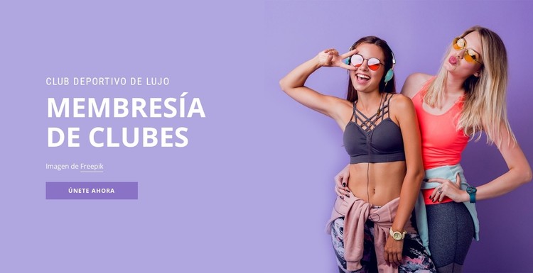 Club de membresía deportiva Plantilla CSS